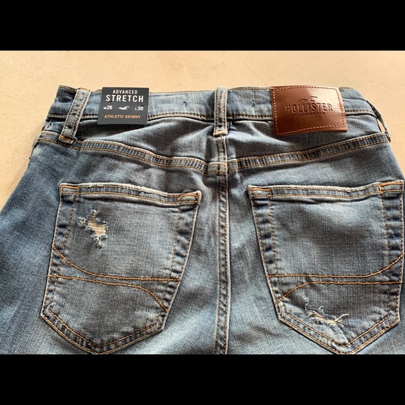 hollister athletic skinny jeans